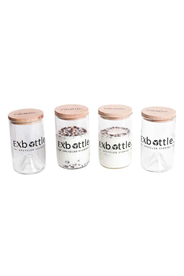 Exbottle Straight-Cut Upcycled Quartet Set