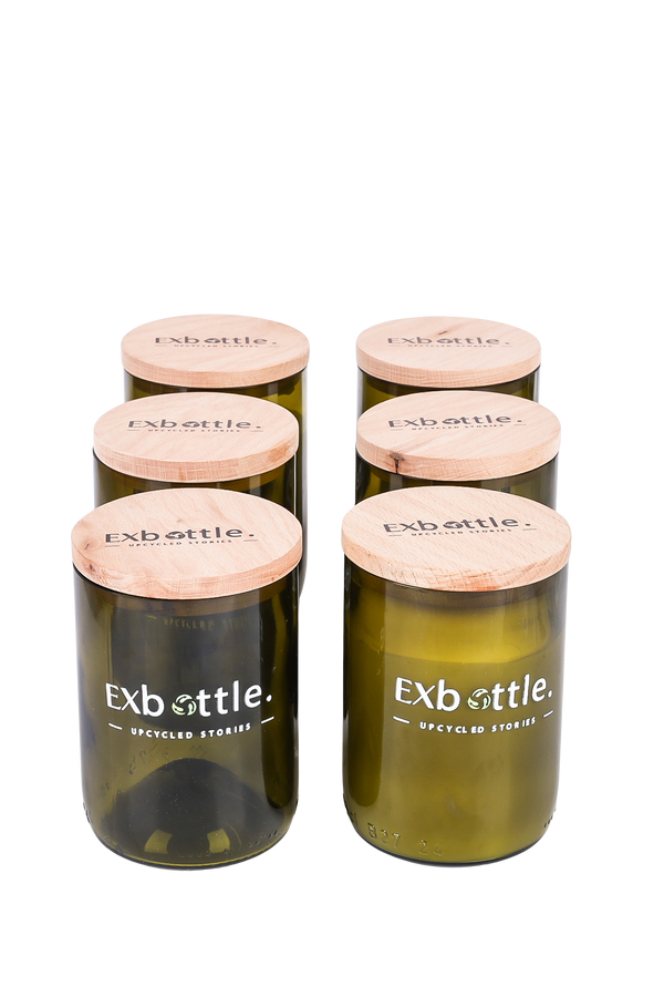Exbottle Straight-Cut Upcycled Sextet Set
