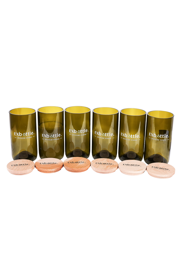 Exbottle Straight-Cut Upcycled Sextet Set